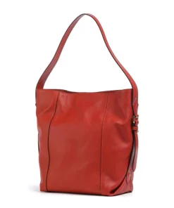 Gemma Beuteltasche genarbtes Rindsleder rot