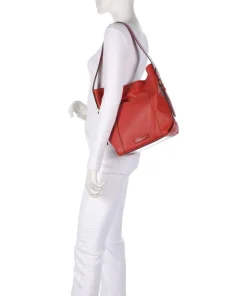 Gemma Beuteltasche genarbtes Rindsleder rot