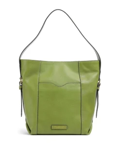 Gemma Beuteltasche genarbtes Rindsleder grün