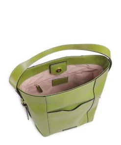 Gemma Beuteltasche genarbtes Rindsleder grün