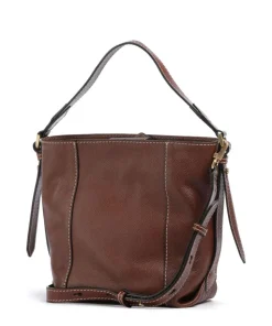 Gemma Bucket bag genarbtes Rindsleder braun