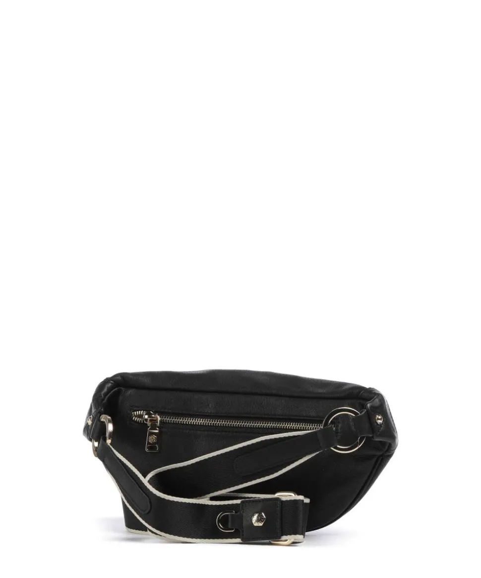 Geneva Gürteltasche genarbtes Rindsleder schwarz