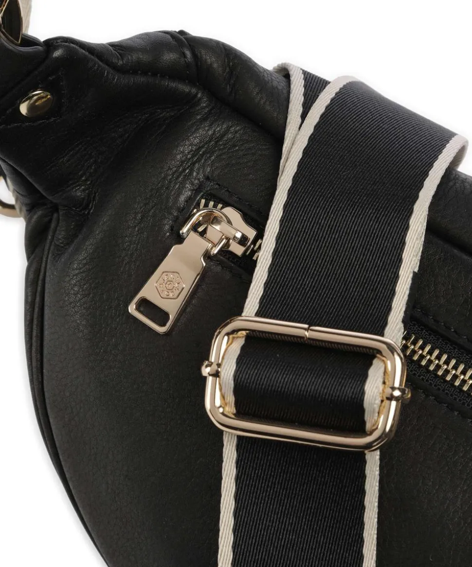 Geneva Gürteltasche genarbtes Rindsleder schwarz