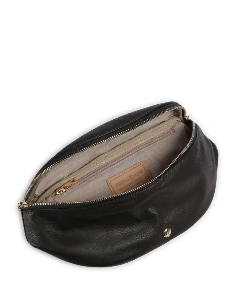 Geneva Gürteltasche genarbtes Rindsleder schwarz