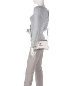 Gerty Peony Schultertasche Lederimitat weiß