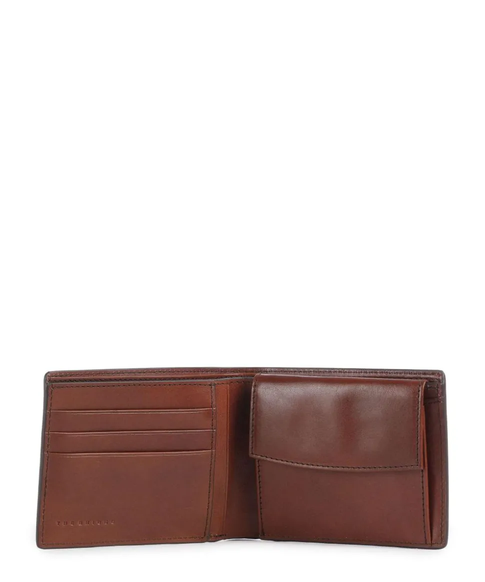 Giacomo Geldbörse fein genarbtes Rindsleder braun