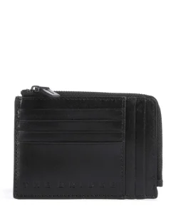 Giacomo Kreditkartenetui fein genarbtes Rindsleder schwarz