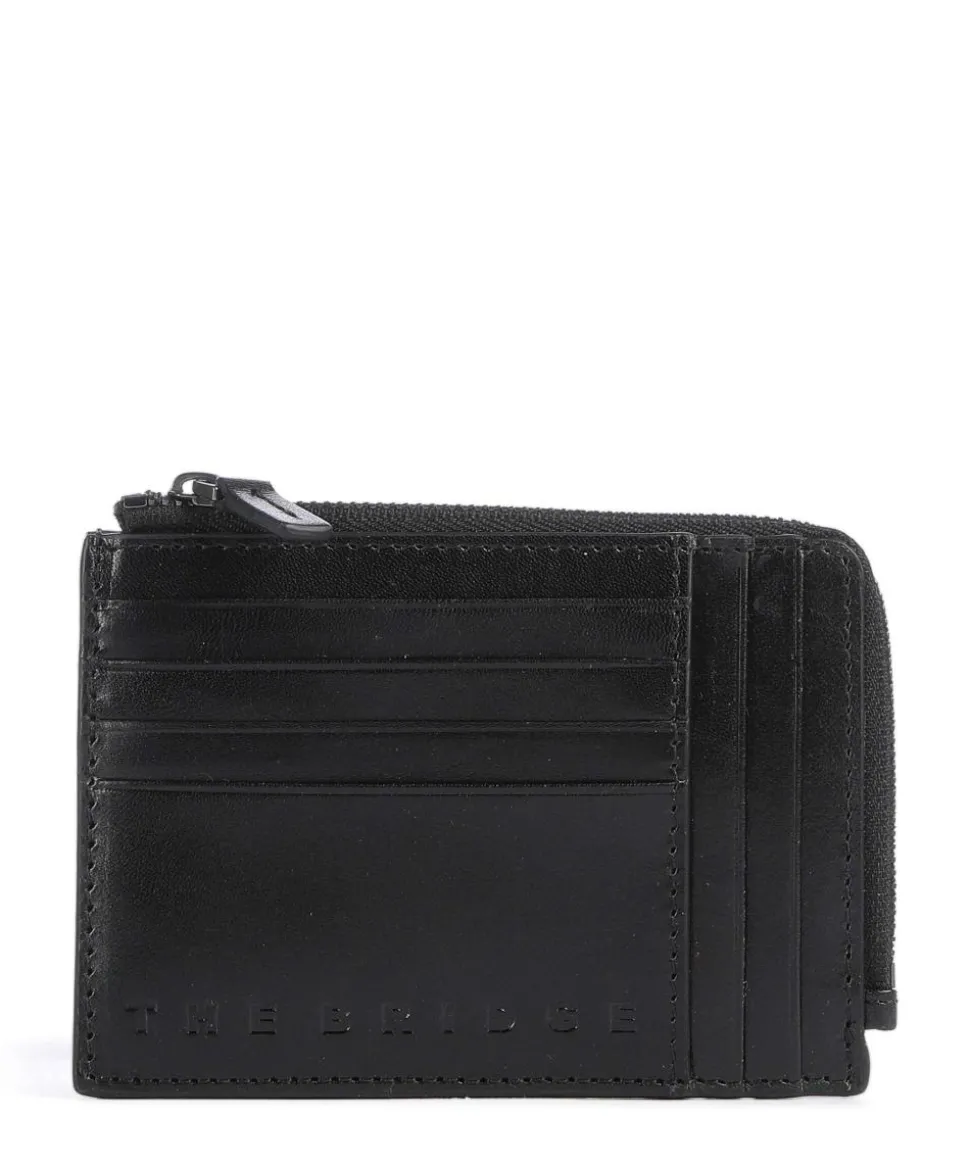 Giacomo Kreditkartenetui fein genarbtes Rindsleder schwarz