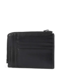 Giacomo Kreditkartenetui fein genarbtes Rindsleder schwarz
