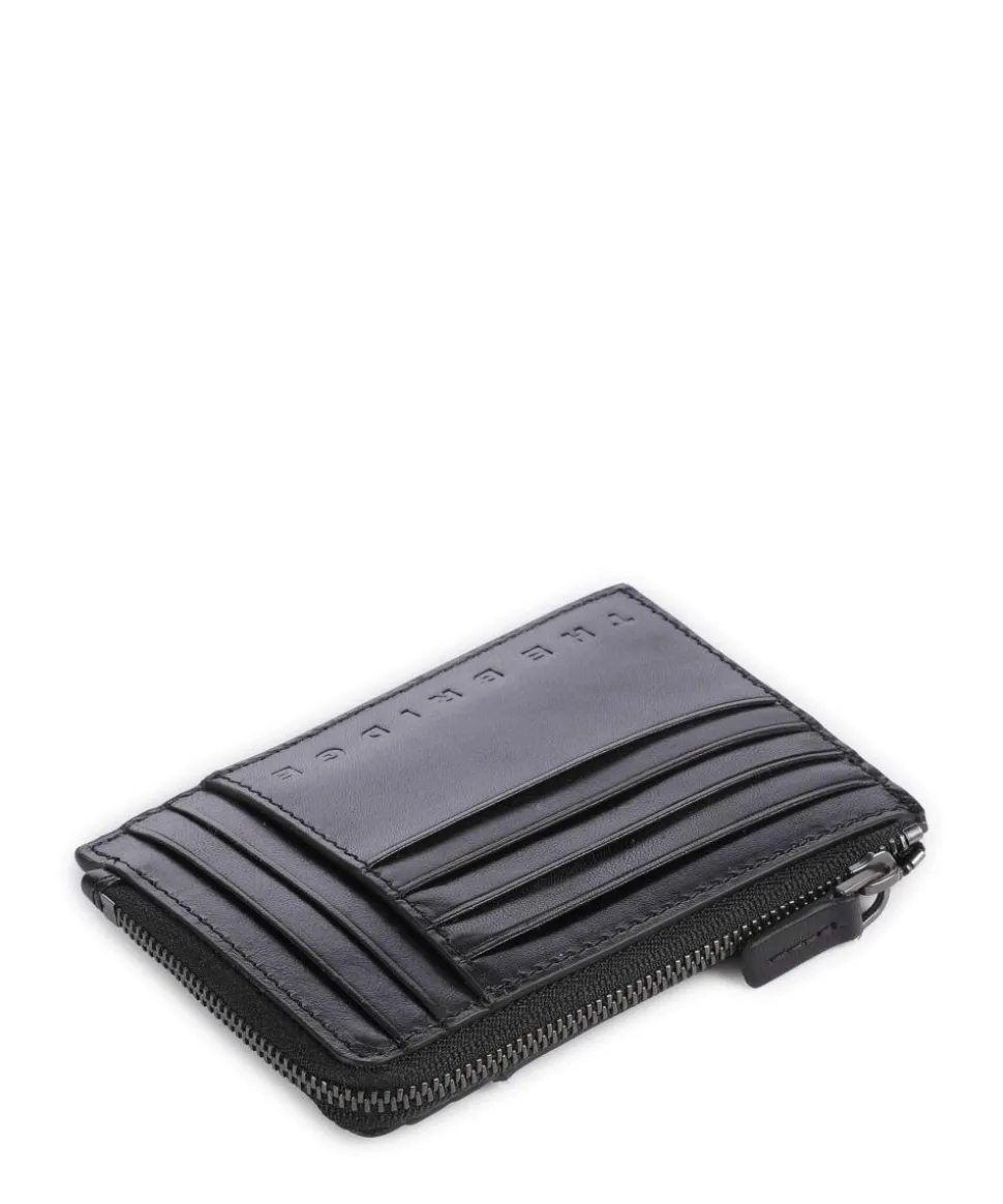 Giacomo Kreditkartenetui fein genarbtes Rindsleder schwarz