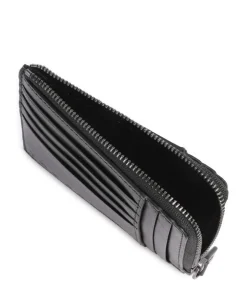 Giacomo Kreditkartenetui fein genarbtes Rindsleder schwarz