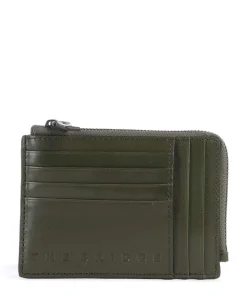 Giacomo Kreditkartenetui fein genarbtes Rindsleder khaki