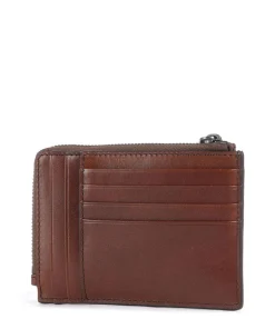 Giacomo Kreditkartenetui fein genarbtes Rindsleder braun