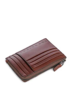 Giacomo Kreditkartenetui fein genarbtes Rindsleder braun