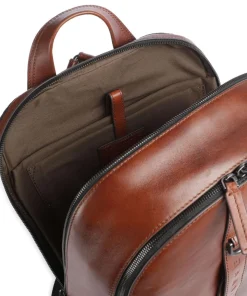 Giacomo Laptop-Rucksack 13″ fein genarbtes Rindsleder braun