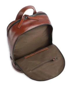 Giacomo Laptop-Rucksack 13″ fein genarbtes Rindsleder braun