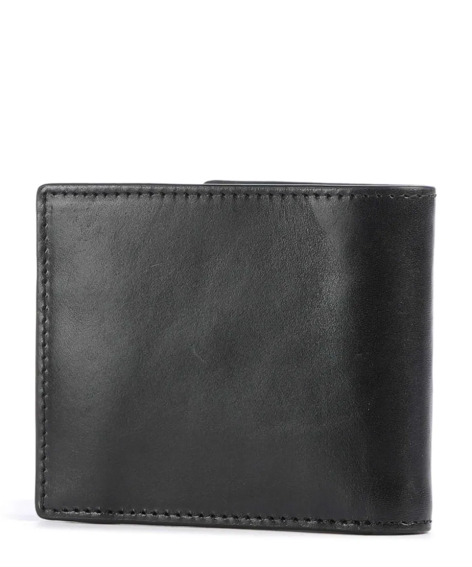 Giacomo RFID Geldbörse fein genarbtes Rindsleder schwarz