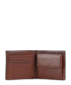 Giacomo RFID Geldbörse fein genarbtes Rindsleder braun
