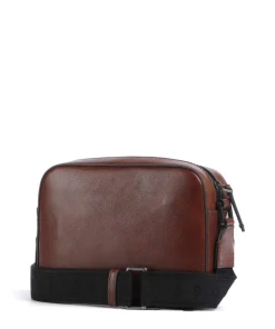 Giacomo Umhängetasche genarbtes Rindsleder braun