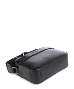 Giacomo Umhängetasche genarbtes Rindsleder schwarz