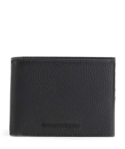 Giftset Geldbörse genarbtes Rindsleder schwarz