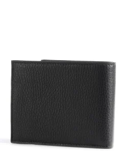 Giftset Geldbörse genarbtes Rindsleder schwarz