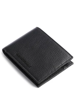 Giftset Geldbörse genarbtes Rindsleder schwarz