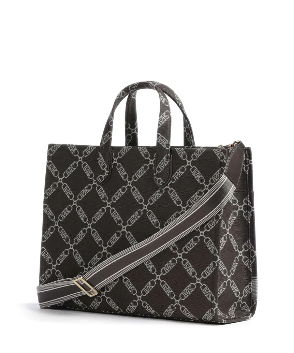 Gigi Handtasche Baumwolle dunkelbraun