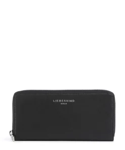 Gigi Sheep Natural L RFID Geldbörse Schafsleder schwarz