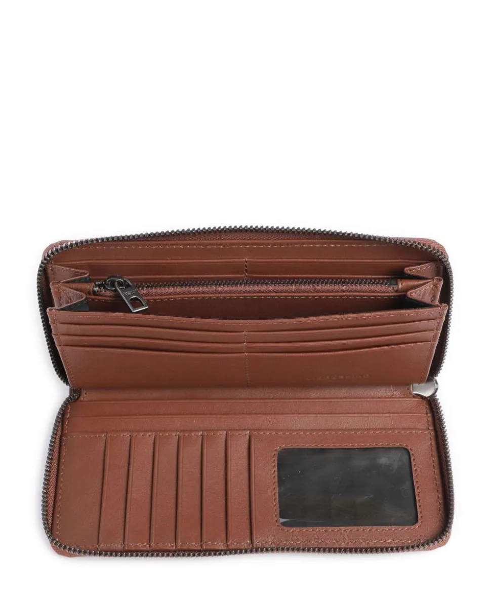 Gigi Sheep Natural L RFID Geldbörse Schafsleder braun