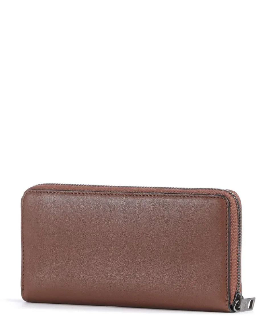 Gigi Sheep Natural L RFID Geldbörse Schafsleder braun