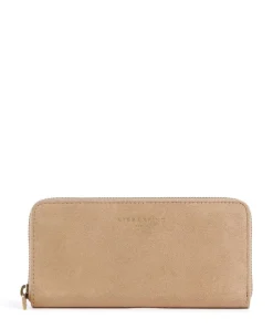 Gigi Suede L RFID Geldbörse Veloursleder beige