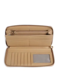 Gigi Suede L RFID Geldbörse Veloursleder beige