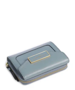 Ginevra Geldbörse Rindsleder blaugrau