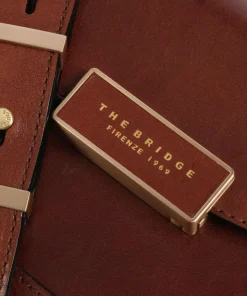 Ginevra Schultertasche fein genarbtes Rindsleder braun