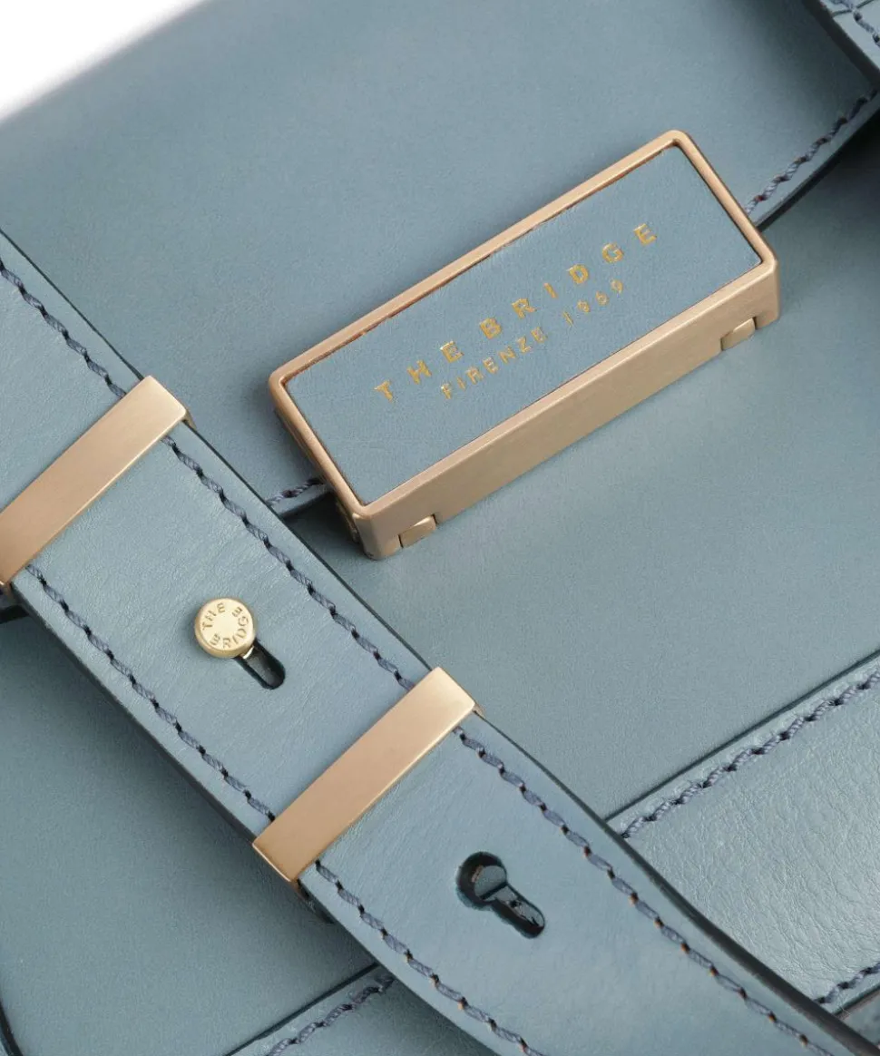 Ginevra Schultertasche fein genarbtes Rindsleder hellblau