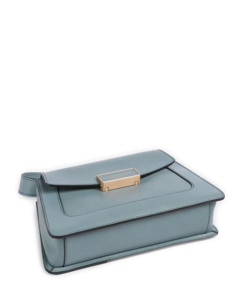 Ginevra Schultertasche fein genarbtes Rindsleder hellblau