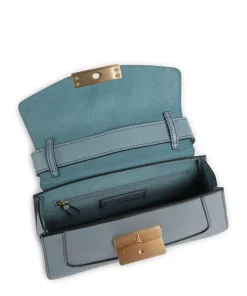 Ginevra Schultertasche fein genarbtes Rindsleder hellblau