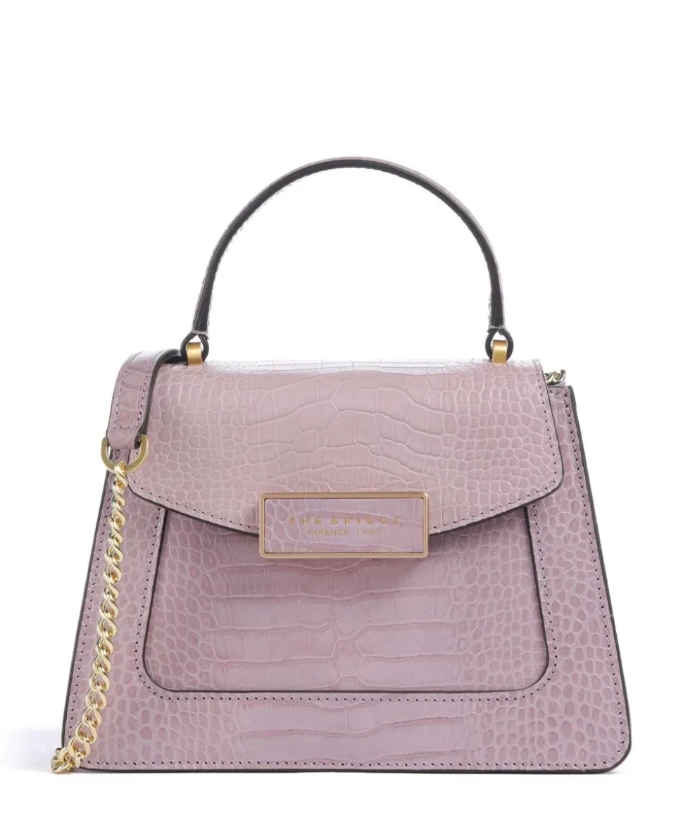 Ginevra Wow Umhängetasche geprägtes Rindsleder lavendel