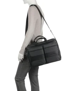 Gio Aktentasche 15″ recyceltes Polyester schwarz