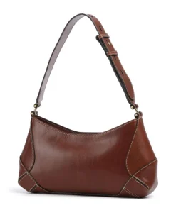 Giorgia Schultertasche fein genarbtes Rindsleder dunkelbraun