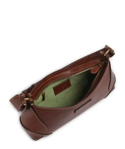 Giorgia Schultertasche fein genarbtes Rindsleder dunkelbraun