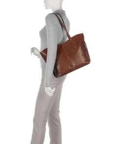 Giorgia Shopper fein genarbtes Rindsleder braun