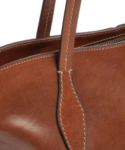 Giorgia Shopper fein genarbtes Rindsleder braun