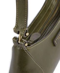 Giorgia Umhängetasche fein genarbtes Rindsleder khaki