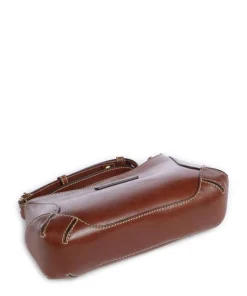 Giorgia Umhängetasche fein genarbtes Rindsleder braun