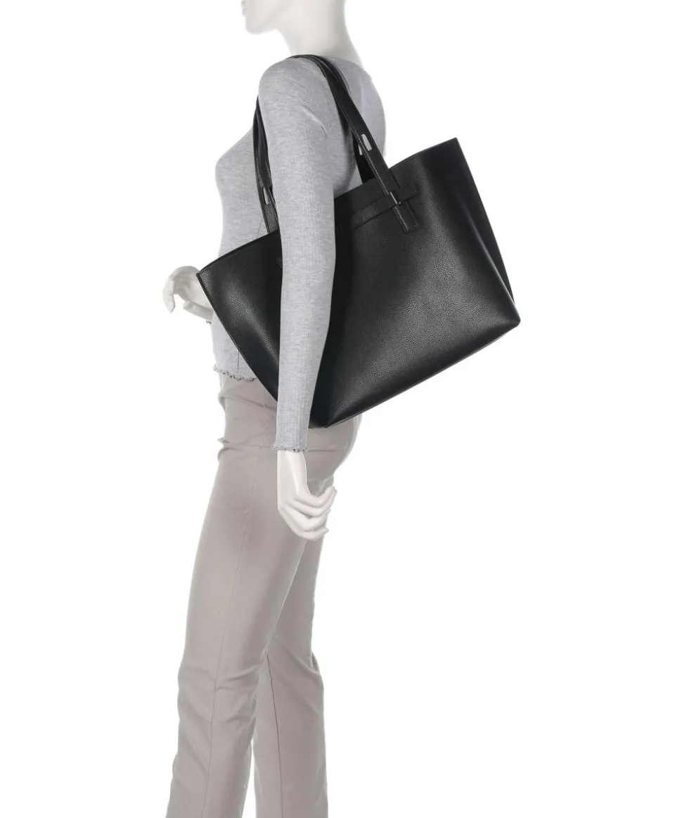 Giove L Shopper Leder schwarz