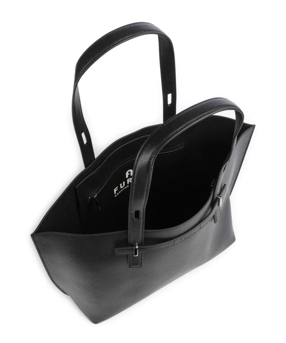 Giove L Shopper Leder schwarz