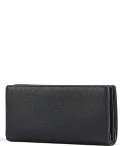 Gisele Geldbörse genarbtes Leder schwarz