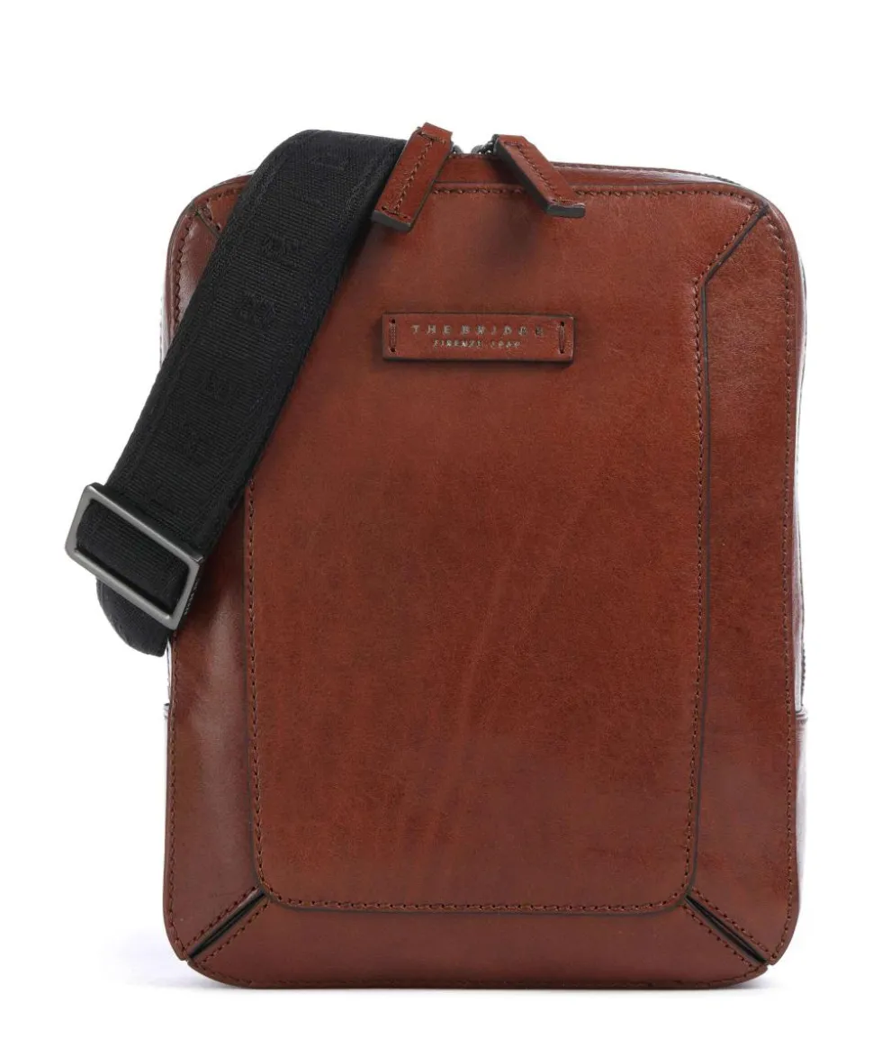 Giulio Umhängetasche fein genarbtes Rindsleder braun